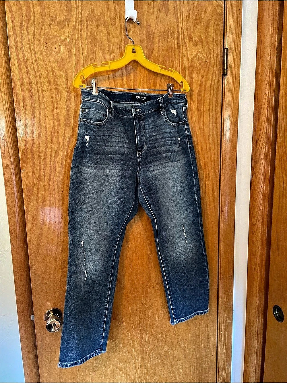 Liverpool Distressed  Jeans in Blue